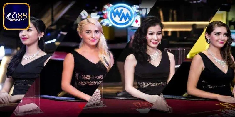 Sảnh casino WM thiết kế sang trọng